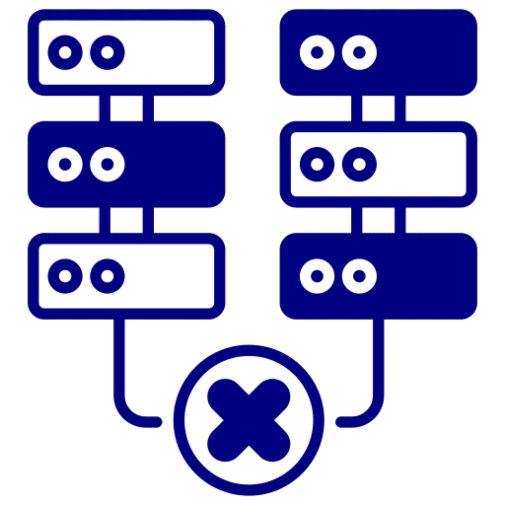 Abstract blue circuit design on black background.